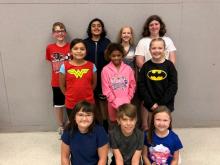 Dakota Valley elementary students selected for this year’s Honor Choir are, front from left, Berkley Fritchen, Ryder Kelley and Morgan Reinesch; middle, Anikah Gonzalez, Aryel Snorton and Adelyn Ward; and back, Hayes Monical, Ashika Gupta, Katie Jo Hale and Emersyn Thompson. Submitted photo