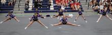 The Dakota Valley Competition Cheer team competed in the Sioux Falls O’Gorman Invite on Sept. 26. Submitted photo