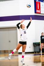 Sophie Tuttle had 15 kills, 3 digs and 3 aces against Vermillion Oct. 20. Photoby Peterman Sports Photography•stevepeterman5@gmail.com