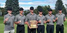 DV Varsity Boys Golf placed at Regionals in Elk Point on Sept. 25. Pictured are, from left, Cash Slater, Tate Cornelsen, Dylan Lukken, Matt DeBeer, Logan Collette and Tyler Cornelsen.