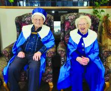 Russell Hall and Gladys Hanson were named the Homecoming King and Queen at Wel-Life on Tuesday, Sept. 12. The residents of Wel-Life also spent time playing Bingo. Submitted photo