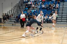 Kate VanRooyan of Dakota Dunes was honored as NSAA Second Team All-Conference for Dakota State. She was also awarded as the NSAA Women’s Volleyball Freshman-of-the-Year. Submitted photo