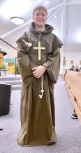 Blake Lukken, of DakotaDunes, as Saint Francis of Assisi.
