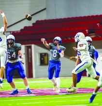Keaton Gale had 8 completed passes for 112 yards during the Championship match against Hot Springs Nov. 10 at the DakotaDome in Vermillion, SD. Photo by Peterman Sports Photography • stevepeterman5@gmail.com
