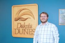 Andrew Tramp was hired as the Dakota Dunes Community Improvement District District Manager as of Dec. 1, 2023. He has been with the CID for almost four years as the Finance Officer. He was named Interim District Manager Sept. 1, 2023. Photo by Beth Hutcheson • times1reporter@gmail.com