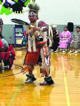 The White Eagle Club performed several traditional dances for the Dakota Valley Elementary School Nov. 29. Submitted photo