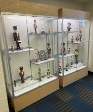 A monetary donation from the DeSmet family to the Elk Point-Jefferson Library in honor of Louie and Valda DeSmet. Two new display cases were purchased with the donation in order to provide a secure place for students or residents to display their artwork for the public. Submitted photo