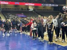 The Elk Point-Jefferson Special Olympics and Unified EPJ Special Olympics were able to participate in an event at the Tyson Events Center in Sioux City, IA. They were able to work with teams in the NAIA Women’s Volleyball on volleyball skills as well as participate in other events. Submitted photo