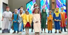 Around 20 children in the Elk Point United Parish enacted The Christmas Story on Dec. 17. Submitted photo