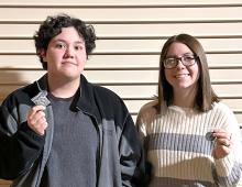 Sophia Durr and Maddy Grooms each earned second place medals at the SDHSAA’s State Art Competition March 15-16. Submitted photo