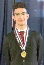 Treston Pulley received a gold medal in Behavioral Health and a silver medal in Pharmacy Science at the HOSA State Leadership Conference.
