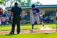 Kayden Moore in for a score against Vermillion May 14. Photo by Peterman Sports Photography • stevepeterman5@gmail.com
