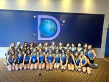 The 5678! dancers traveled to Orlando, FL for The Dance Worlds on April 26-29. Pictured are, from front left, are Sammie Pollema, Morgan Higman, Ava Merchant, Bridget Saltzman, Macie Poulsen, Megan Poulsen, Lizzy Avery, Lily Sorenson, Suri Uhl, Gracie Hamilton and Alexzandra Nelson; and back, Josie Hall, Adalie Major, Ashley Jelken, Bella Burhoop, Cadence Irwin, Abigail Burhoop, Avery Oligmueller, Payton Bernard, Tina Daniels, Reese Reigler, Maddie Farrens, Thea Akre and Marissa Loe. Submitted photo