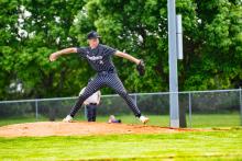 Grant VanDenHul on the mound against Beresford/Alcester-Hudson on May 22, 2024. Photo by Peterman Sports Photography • stevepeterman5@gmail.com