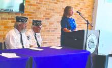 The program was held on Monday, May 27, 2024, at the Elementary School on West Elm Street in Beresford, SD. Approximately eighty people attended. Union County VSO Lisa Schenzel was a guest speaker. Submitted photo.