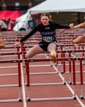 Lauren McDermott was crowned state champion in the 100m hurdles with a time of 15.31 at state 2024.