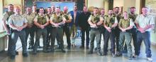 The list of employees honored for their actions during flooding: Trey Kelderman, Dan Altman, Matt Talbert, Craig Fishel, Justin Harman, Jared Hill, Christopher Schiera, Tony Stokely, Taylor Etherington, Tanner Pietz, Alex Osborn, Dylan Urban, Shane Pedersen, Jeremy Roe, Taylor Kirchner, Don Allaway, Josh Vanden Bosch. Source: Department of Game, Fish and Parks