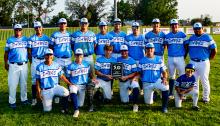 Elk Point-Jefferson Huskies with their Region 3 champions plaque. Photo by Peterman Sports Photography • stevepeterman5@gmail.com