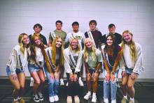 Homecoming royalty for the Panthers was voted on recently with seniors and juniors representing DV for 2024. Coronation to crown this year’s queen and king will take place on Monday, September 30, 2024. Back row from left: Noah Graham, Drew Lukken, Gavin Welch, Easton VanScoyk, and Cooper Bernard. Front row from left: Marissa Loe, Sammie Pollema, Abigail Burhoop, Addison Dickson, Ella Schmiedt, Emersen Mead, and Sammy Kimbell.