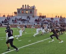 Dakota Valley linemen worked hard on the football field in their contest versus Lakota Tech on Friday, Sept. 13, 2024. Submitted photos