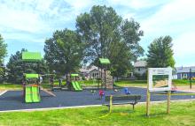 On September 16, 2024 caution tape was observed and crews were working to install new playground equipment at the Prairie Park in Dakota Dunes. The park has reopened as of September 20, 2024. Photo by Kelly Riibe • times2reporter@gmail.com