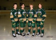 Dakota Valley athletes on the Sioux City Metro team are from left: Cameron Colt (Fr.), Jack Colligan (Soph.), Jax Trosper (Jr.) and Noah Graham (Jr.). Photo courtesy of Genelli Studios