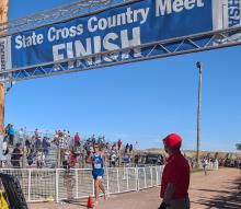EPJ’s Mason Marx finished strong at the 2024 state cross country meet on Oct. 26, 2024. Photo by Kelly Riibe • times2reporter@gmail.com