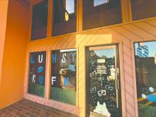 The winner of the Husky Pride window decorating competition was First Dakota bank. Submitted photo