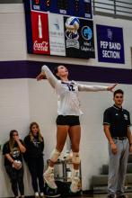 Claire Munch sends over a strong jump serve against Lennox on Thursday, Nov. 7, 2024. Photo by Peterman Sports Photography • stevepeterman5@gmail.com