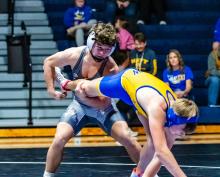 Jackson Boonstra got the win versus Canton’s Tyson Ockenga on December 17, 2024. Photos by Peterman Sports Photography • stevepeterman5@gmail.com
