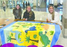 From left: Jacee Squier, Makenna Junge, and Abigail Burhoop. Submitted Photo