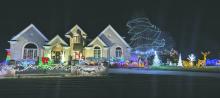 A residence on Pinehurst, in Dakota Dunes, went all out with a gorgeous display of lights and holiday decor to brighten the season this 2024. Photo by Kelly Riibe • times2reporter@gmail.com