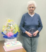 Elk Point Community Ambulance Board recognized Joann (Staum) Vinzant for her 35 years of service. Photo submitted