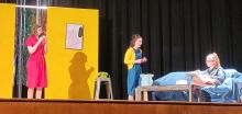 The 2025 Panther One-Act play was performed at the Performing Arts Center on January 24-25, 2025, from left: Mia Oliva, Mia Riibe, and Bella Monical. Photos by Kelly Riibe times2reporter@gmail.com