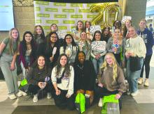 Panther middle schoolers were at Southeast Technical College to learn more about careers in science and technology for women on March 12, 2025. Front row (L-R): Ava Castillo, Kaylee Kellen, Chisom Nduanya, Kenzi Jenks. Middle Row (L-R): Lydia Pick, Lexi Harlan, Scarlette McGregor, Bella Cardona, Raegan Collette, Ava Sindt, Callie Bourne, Vail Krage. Back Row (L-R): Marlee Olsen, Jayla Jund, Remy Probasco, Gabby Uhl, Giselle Densberger, Kayla Rukundo, Brooklyn Luken, Cambria Monk.