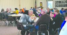 Elk Point residents and local community members gathered on the evening of March 10 for the monthly Friends Feast. Submitted photo