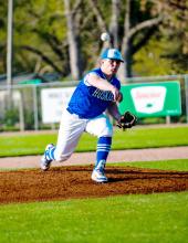 Wyatt Herrity has been a strong starting pitcher this spring for the Huskies.