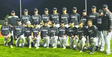 The 2025 spring DV baseball varsity squad qualified for the state tournament on May 21, 2025. Back row from left: Assistant Coach Cory Carter, Grady Ramos, Vincent Hoffman, Will Schnabel, Drew Lukken, Jake Carter, Luke Bruns, Tate Cornelsen, Sterling Schauff, Assistant Caleb Deist, and Head Coach Rob Augustine. Front row from left: Jackson Shoulders, Vaughn Hoffman, Cam Curry, Jack Jones, Ethan Seaton, Tyler Kloucek, Noah Graham, Jack Pick, Brady Weaver, and Jack Wiese. Submitted photo