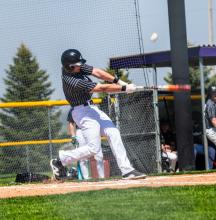 Drew Lukken was 4 for 4 at the plate versus Freeman/Canistota/Marion on May 4, 2025. Photo by Peterman Sports Photography • stevepeterman5@gmail.com