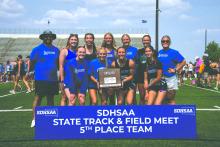The EPJ girls team finished 5th overall at the 2025 State Meet May 29-31, 2025. Photo courtesy of SDPB