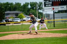 Noah Graham pitched well for DV on June 15, 2025. Photo by Peterman Sports Photography • stevepeterman5@gmail.com
