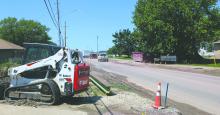 Traffic on Northshore Drive has been slowed down to 15 mph in areas due to construction work being done in and around the area in June. 								                 Photo by Kelly Riibe • times2reporter@gmail.com
