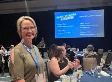 Karlene Stabe at the opening ceremony for the National Educators Rising Conference in June of 2025. Submitted photos