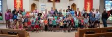 Kids and Volunteers “Saddle Up” for Faith-Filled VBS Week at Holy Cross Lutheran Church Children and volunteers at Holy Cross Lutheran Church in Dakota Dunes spent June 9–12 riding the “Trail of Faith” during VBS 2025, enjoying western-themed crafts, Bible stories, snacks, and music. The program welcomed 41 kids and 26 volunteers, with daily offerings supporting Stars Inc., a Sioux City organization that helps individuals with disabilities work with horses. Submitted photo