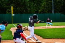 Jack Wiese was 2 for 4 for the Panthers in their game versus Vermillion Post 1 on Friday, July 11th. Photo by Peterman Sports Photography • stevepeterman5@gmail.com