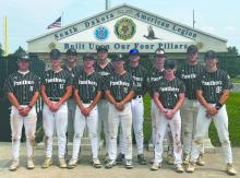 The DV senior legion baseball team played in the 2025 state tournament at the beginning of August. The event was held in Milbank, SD. Back row from left: Grady Ramos, Sterling Schauff, Will Schnabel, Jackson Shoulders, and Vincent Hoffman. Front row from left: Noah Graham, Jake Pick, Tate Cornelsen, Ethan Seaton, Jack Jones, and Jack Wiese. Submitted photo