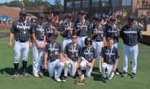 The Panther’s 14u legion baseball team placed 4th at the state tourney on Sunday, August 10, 2025. Back row from left: Coach Mike Galles, Evan Limbeck, Will Galles, Ryan Snoozy, Hanson Jacobson, Kale Hamilton, Braylon Worden, and Coach Bobby Worden. Front row from left: Brooks Delperdang, Cason VanDiemen, Benny Bockholdt, and Tyler Butrous. Submitted photo