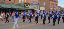 The EPJ marching band performed in the Dakota Days Parade, for the University of South Dakota’s homecoming, on Saturday, October 4, 2025. The Huskies brought home a 2nd place trophy from the music competition. Submitted photo