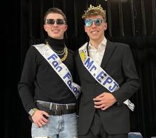 The big winners at the 2026 “Mr. EPJ” contest, held on Monday, March 2, 2026, were (L-R) Tanner Neiman and Mason Marx. Neiman was voted “Fan Favorite” and Marx was crowned “Mr. EPJ”. Submitted photo