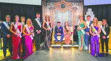 DV Prom Court 2026 (L-R): Grady Ramos, Claire Munch, Bennett Lukken, Josie Hall, Cash Slater, Ashley Jelken, King Matt de Beer, Queen Mia Riibe, Payten Konopasek, Seth Reinhardt, Samantha Kimbell and Noah Graham. Photo by Kelly Riibe • times2reporter@gmail.com
